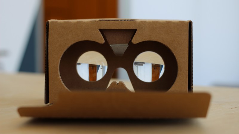 Google cardboard. Photo by Maurizio Pesce on Flickr and used here with Creative Commons license.